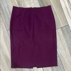 White House Black Market Purple Pencil Skirt Knee-Length Work